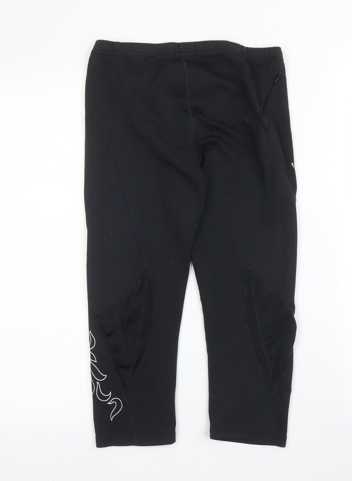 Odlo Womens Black  Polyester Capri Leggings Size M