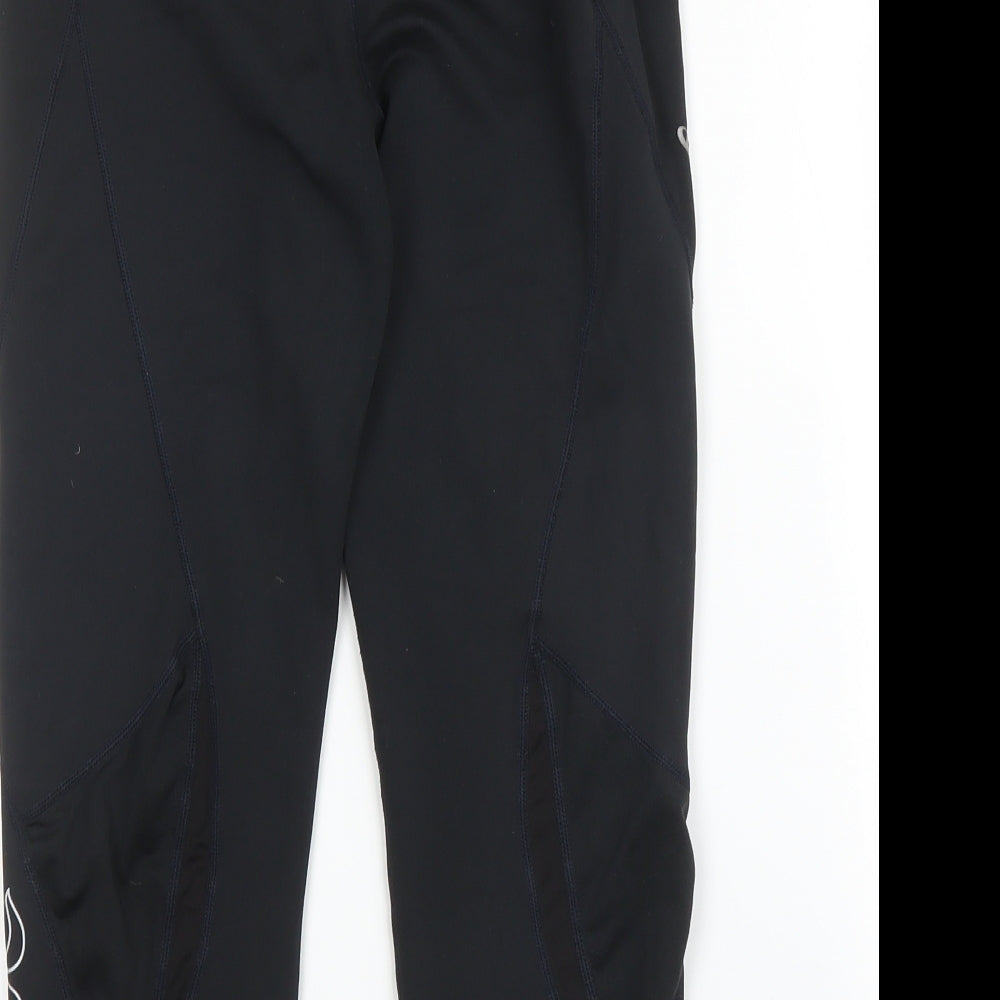 Odlo Womens Black  Polyester Capri Leggings Size M