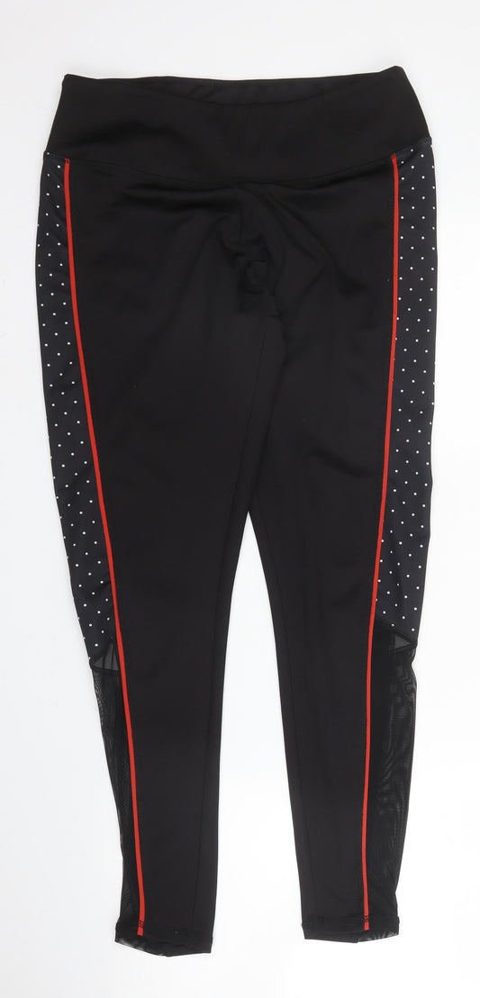 Womens UK Size M Workout  Carrot Black Leggings