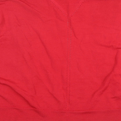 Womens UK Size XL Planet Red Cardigan Jumper