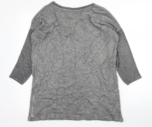 Womens UK Size 10 NEXT Grey Pullover Jumper