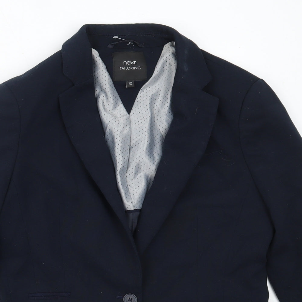 NEXT Womens Blue  Polyester Jacket Blazer Size 10