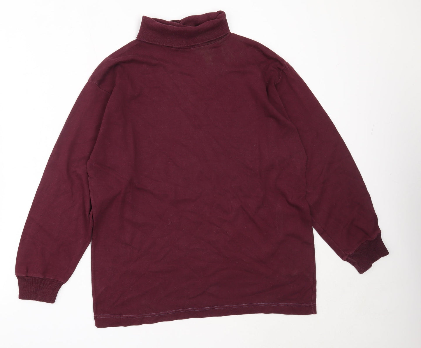 Preworn Womens Purple  Cotton Pullover Sweatshirt Size M