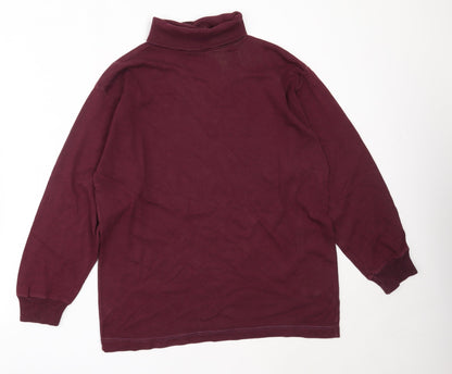 Preworn Womens Purple  Cotton Pullover Sweatshirt Size M