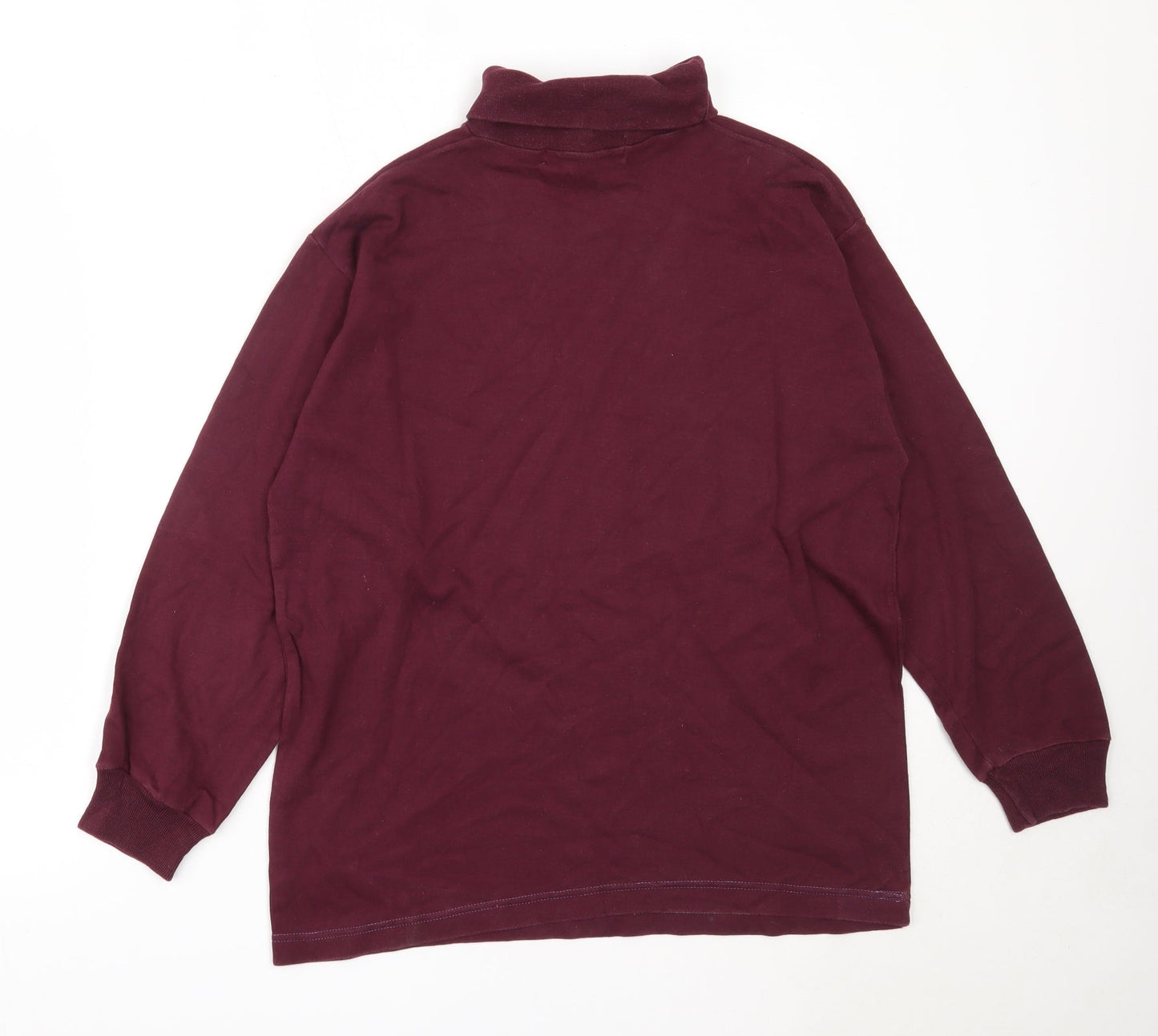 Preworn Womens Purple  Cotton Pullover Sweatshirt Size M