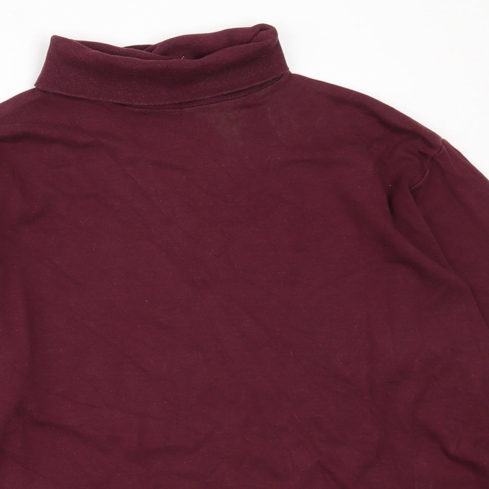 Preworn Womens Purple  Cotton Pullover Sweatshirt Size M