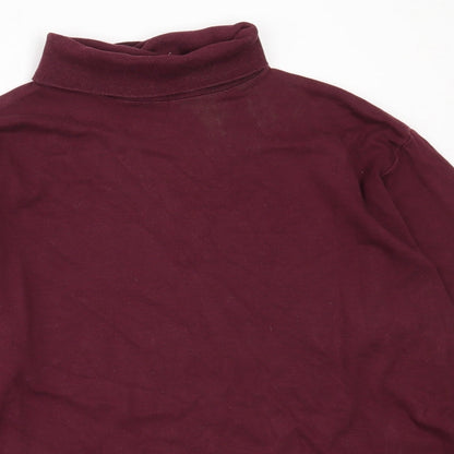 Preworn Womens Purple  Cotton Pullover Sweatshirt Size M