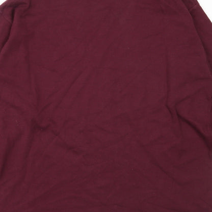 Preworn Womens Purple  Cotton Pullover Sweatshirt Size M