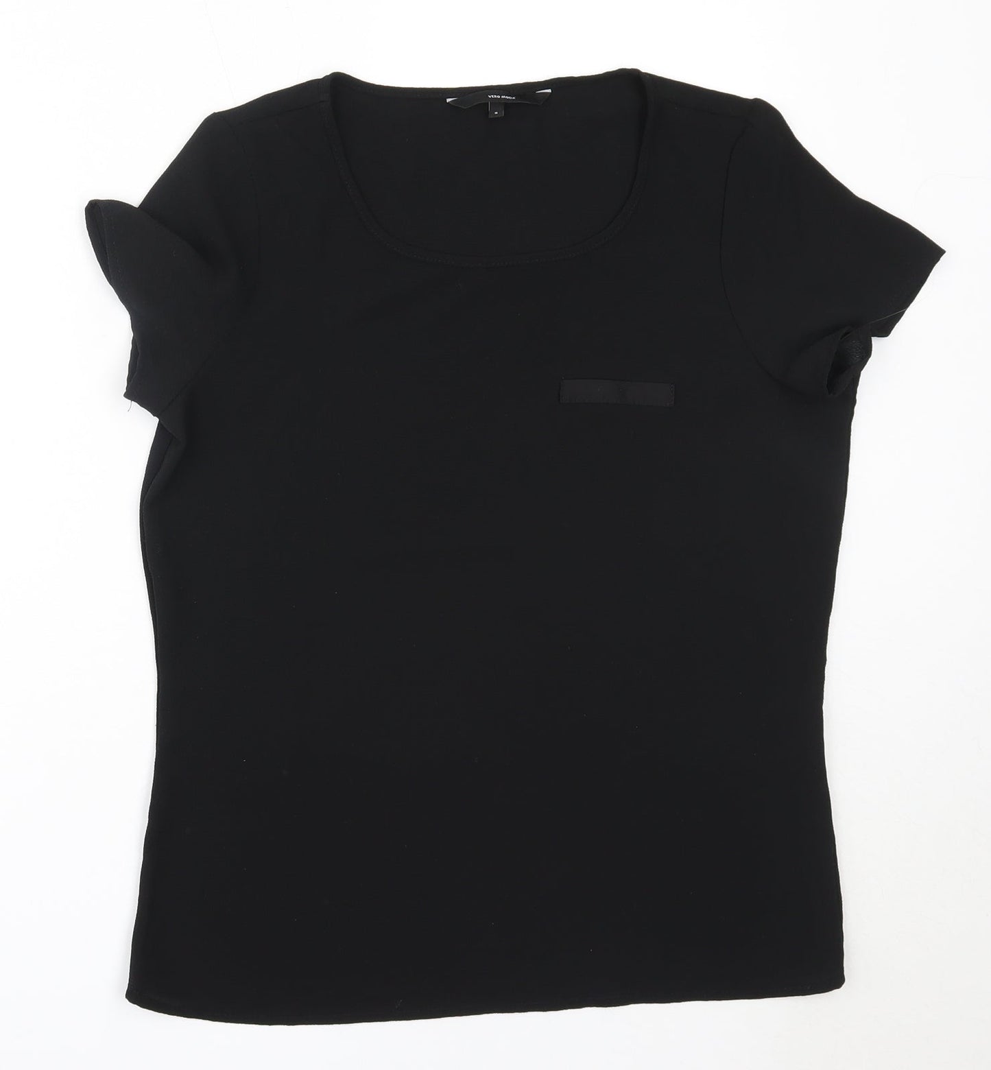 Womens UK Size S Vera Moda Black Basic Blouse