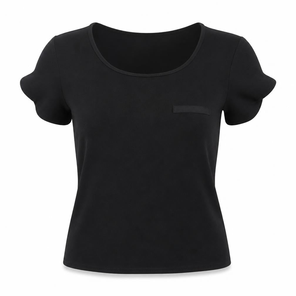 Womens UK Size S Vera Moda Black Basic Blouse