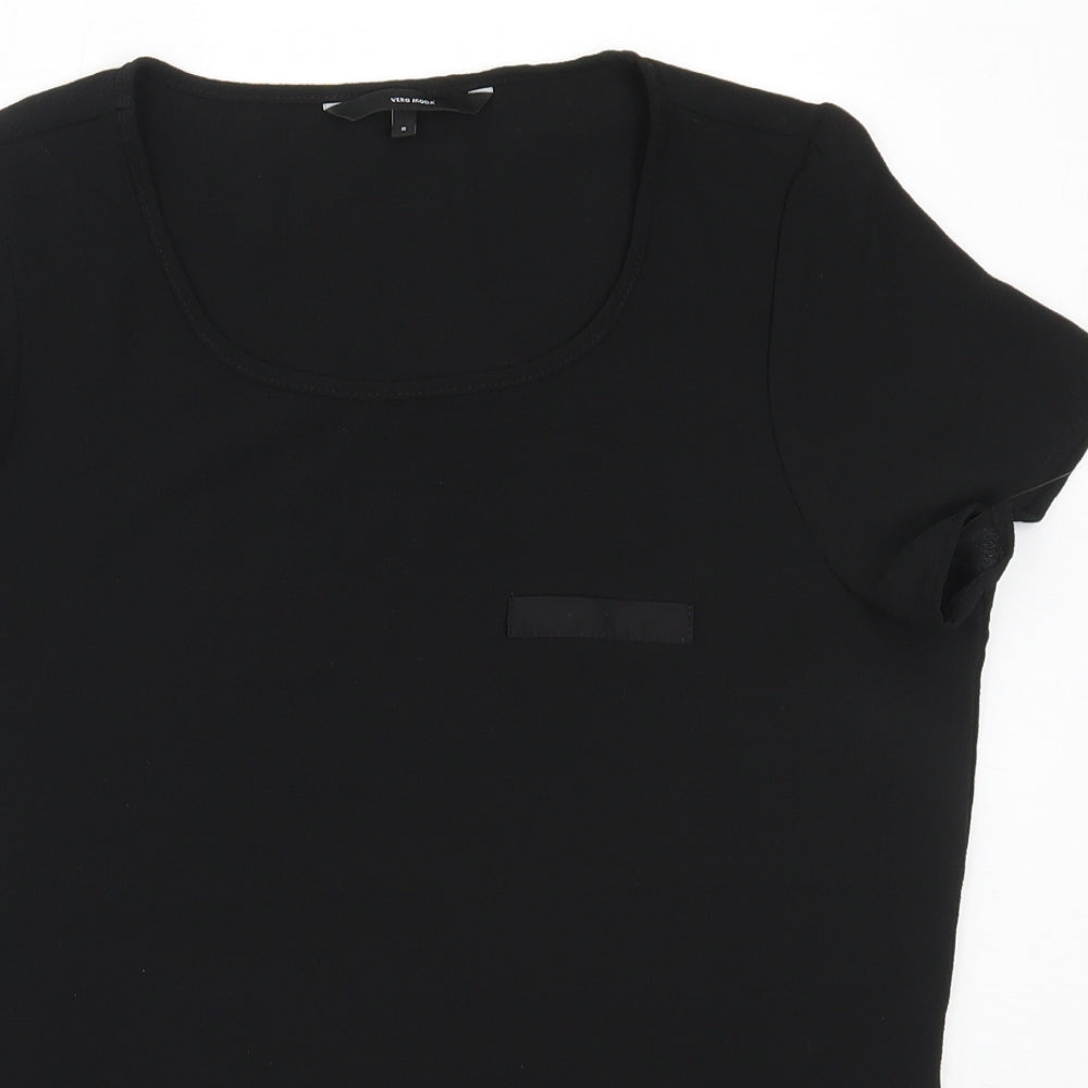 Womens UK Size S Vera Moda Black Basic Blouse