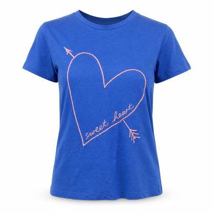 Womens UK Size 6 Topshop Blue Basic T-Shirt