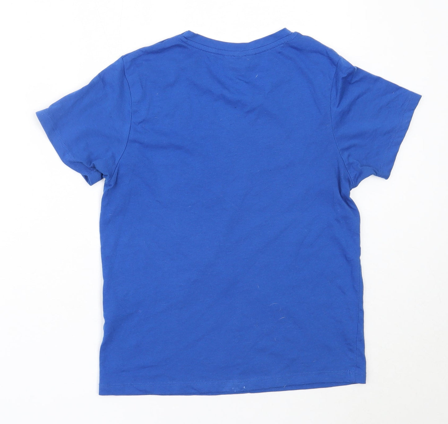 Womens UK Size 6 Topshop Blue Basic T-Shirt