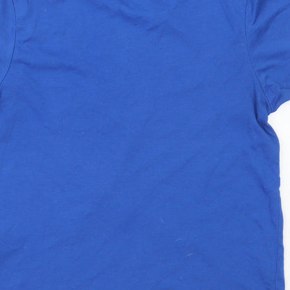 Womens UK Size 6 Topshop Blue Basic T-Shirt