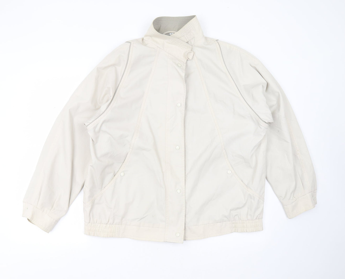 TELEMAC Womens Beige   Jacket  Size 18  Zip