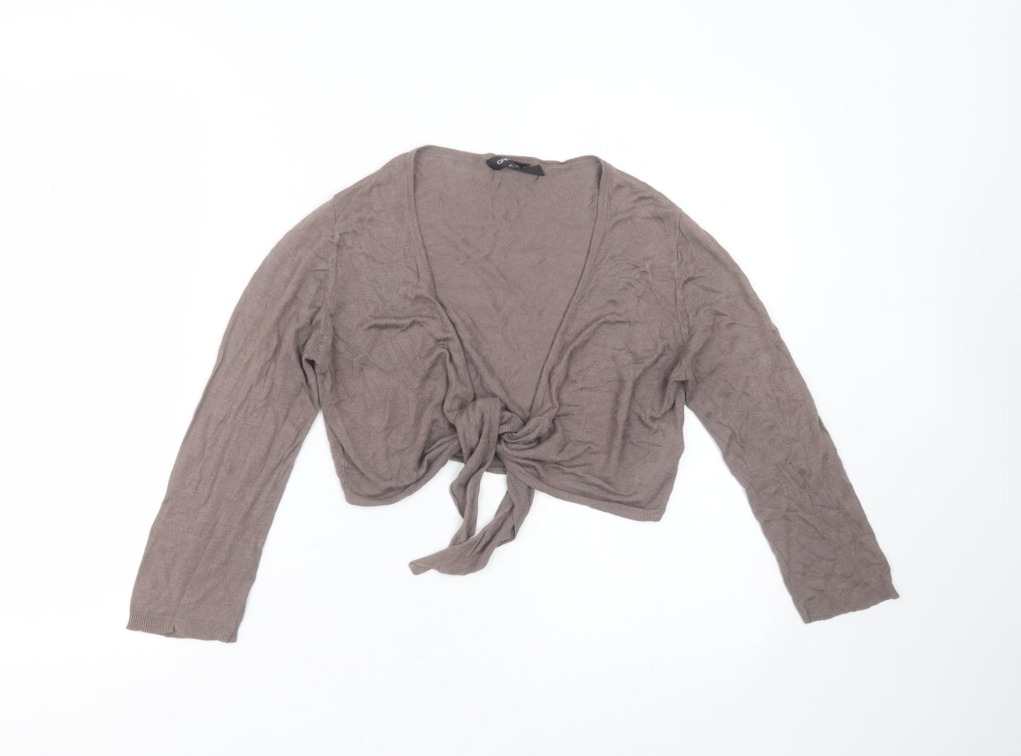 Womens UK Size M GREAT PLAINS Brown Shrug Jumper