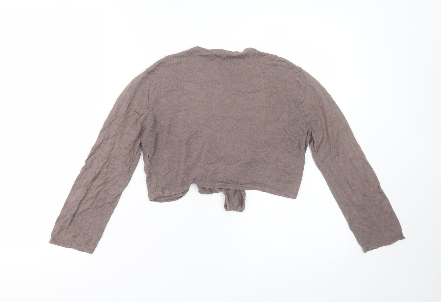 Womens UK Size M GREAT PLAINS Brown Shrug Jumper