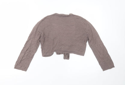 Womens UK Size M GREAT PLAINS Brown Shrug Jumper