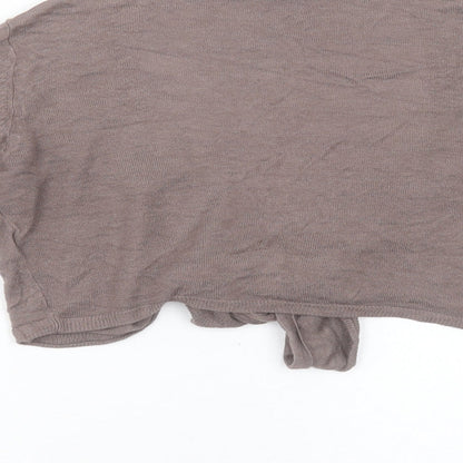 Womens UK Size M GREAT PLAINS Brown Shrug Jumper