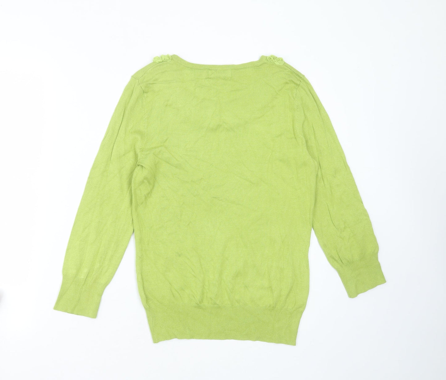 Womens UK Size 10 Marks and Spencer Green Pullover Jumper