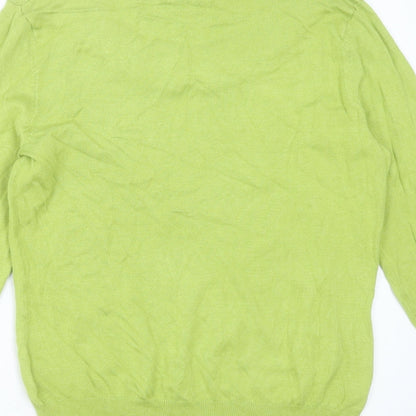 Womens UK Size 10 Marks and Spencer Green Pullover Jumper