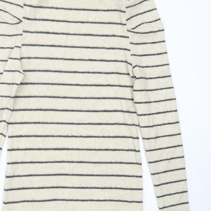 Womens UK Size 8 Papaya Beige Pullover Jumper