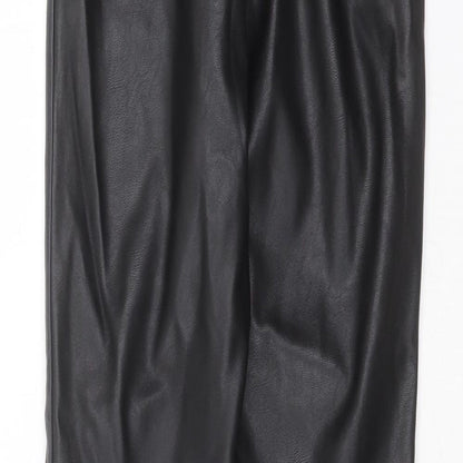 Divided by H&M Womens Black  Polyester Trousers  Size 8 L28 in Extra-Slim