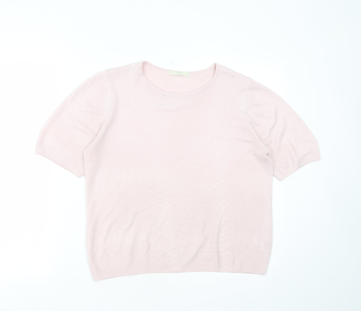Womens UK Size 14 Marks and Spencer Pink Pullover Jumper