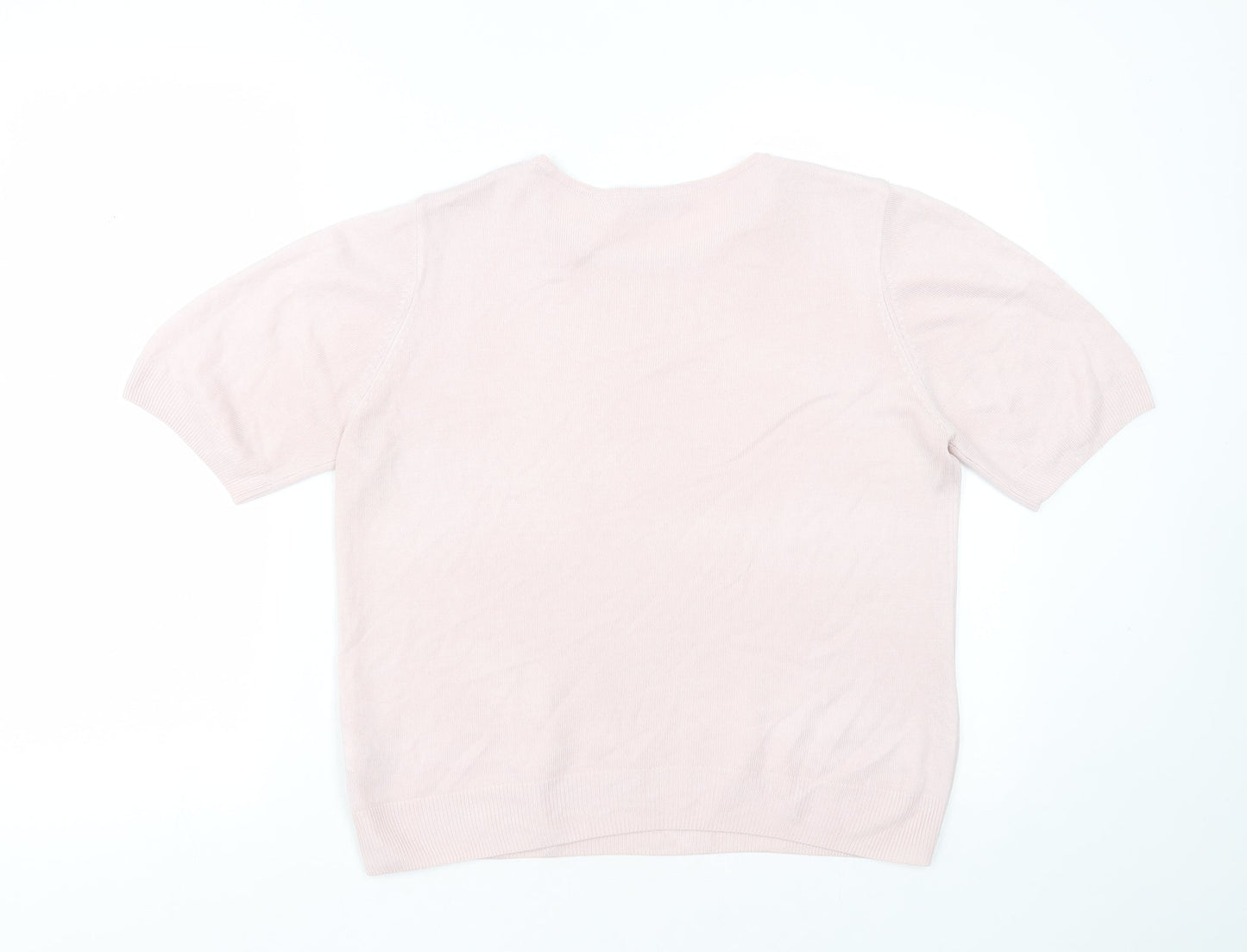 Womens UK Size 14 Marks and Spencer Pink Pullover Jumper