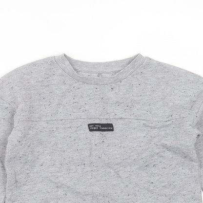 George Boys Grey  Polyester Pullover Sweatshirt Size 5-6 Years   - not now maybe tomorrow
