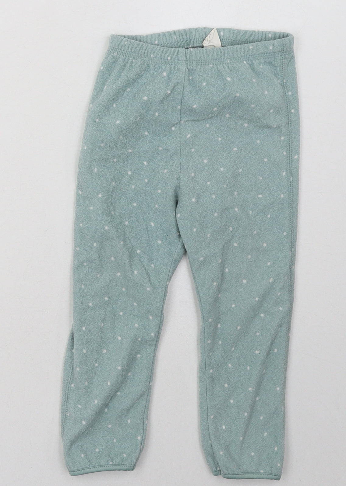H&M Girls Green Polka Dot Polyester Cami Pyjama Pants Size 2 Years  Pullover