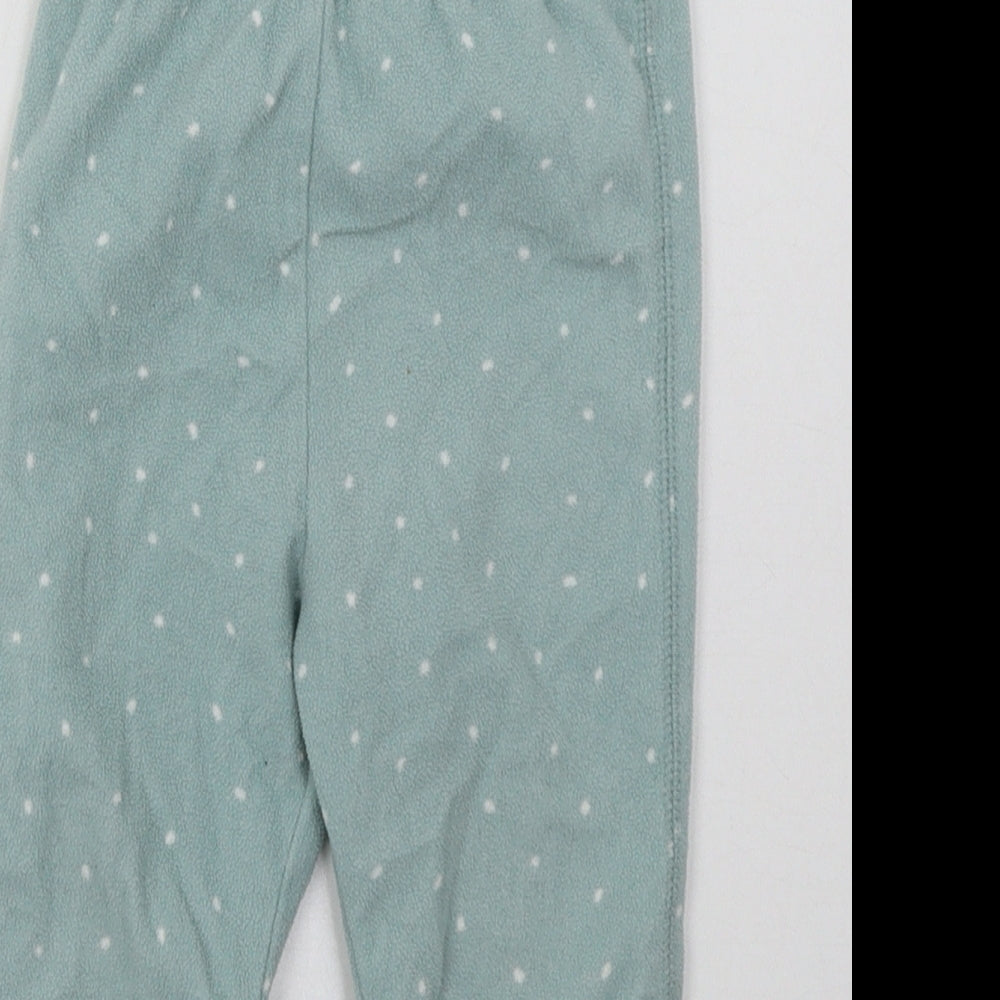H&M Girls Green Polka Dot Polyester Cami Pyjama Pants Size 2 Years  Pullover