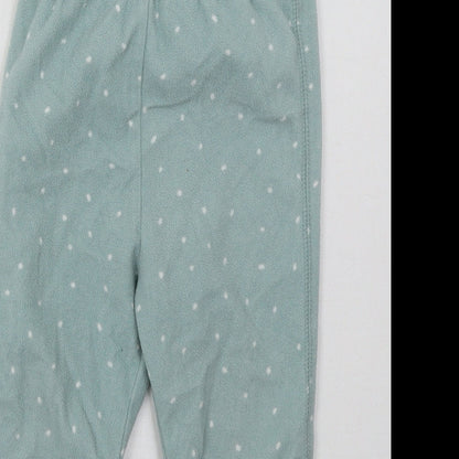 H&M Girls Green Polka Dot Polyester Cami Pyjama Pants Size 2 Years  Pullover