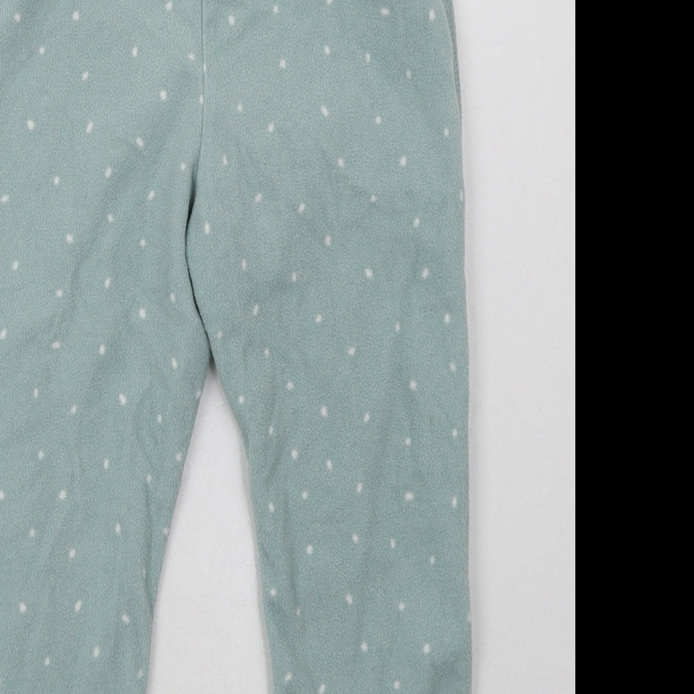 H&M Girls Green Polka Dot Polyester Cami Pyjama Pants Size 2 Years  Pullover