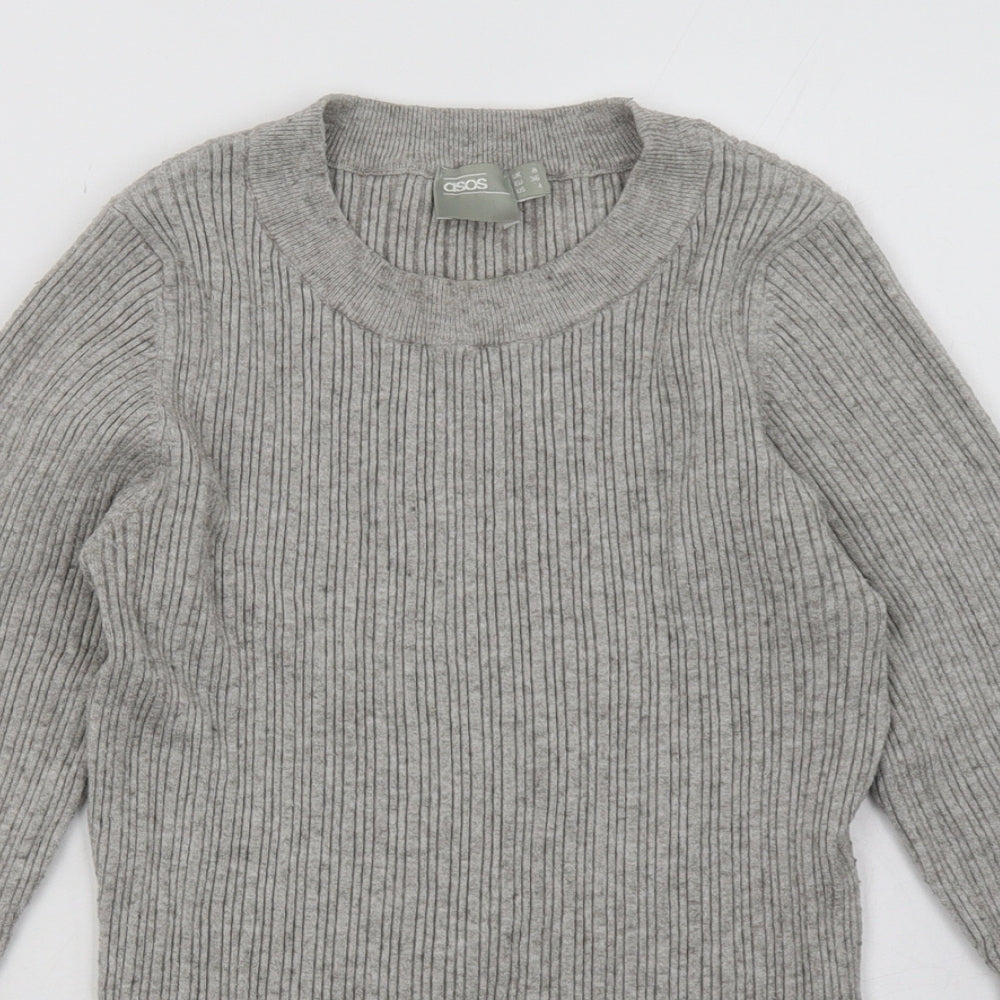 Womens UK Size 8 ASOS Grey Pullover Sweatshirt