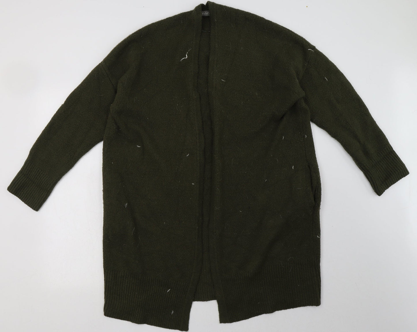 Womens UK Size S Oasis Green Cardigan Jumper