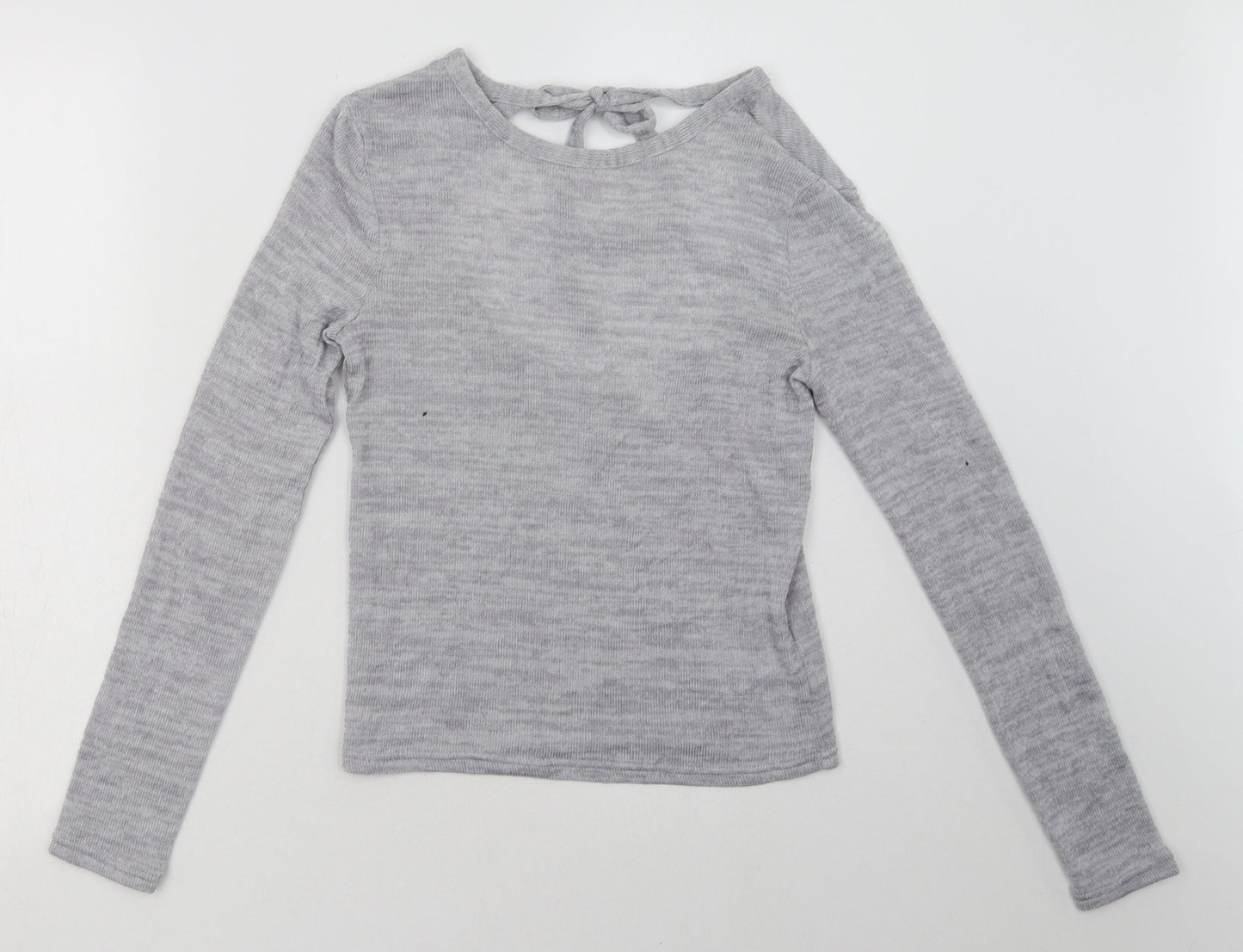 Womens UK Size S H&M Grey Pullover Sweatshirt
