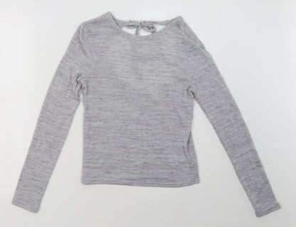 Womens UK Size S H&M Grey Pullover Sweatshirt