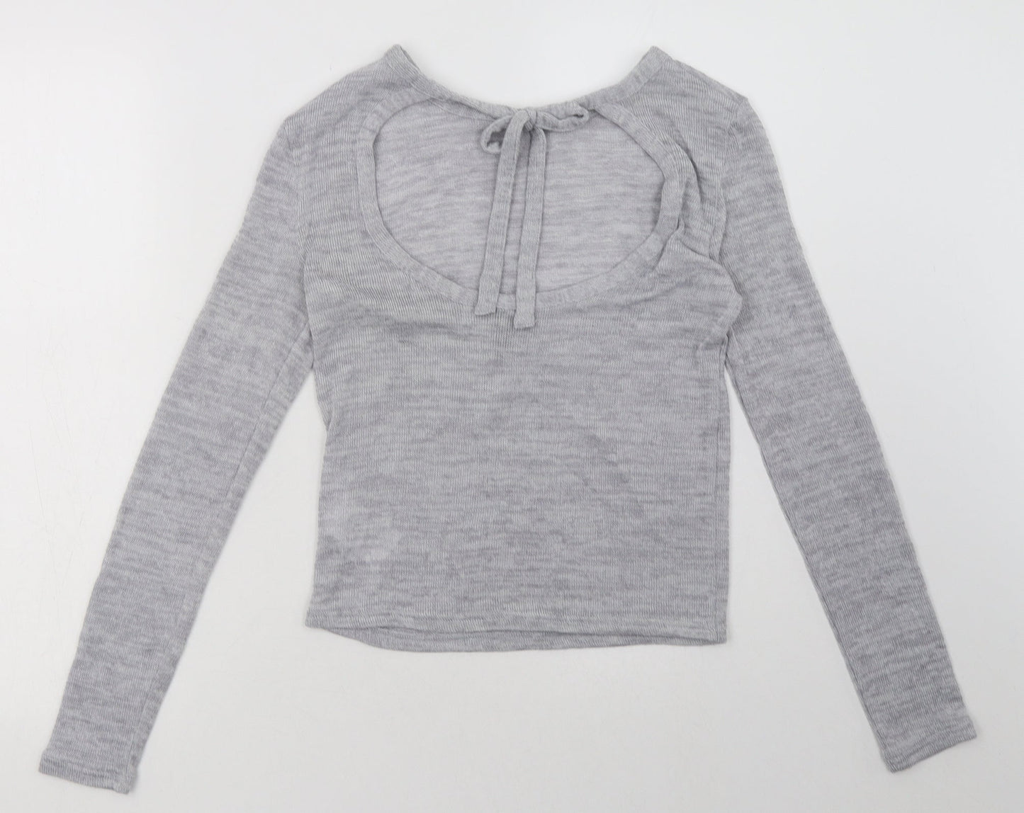 Womens UK Size S H&M Grey Pullover Sweatshirt
