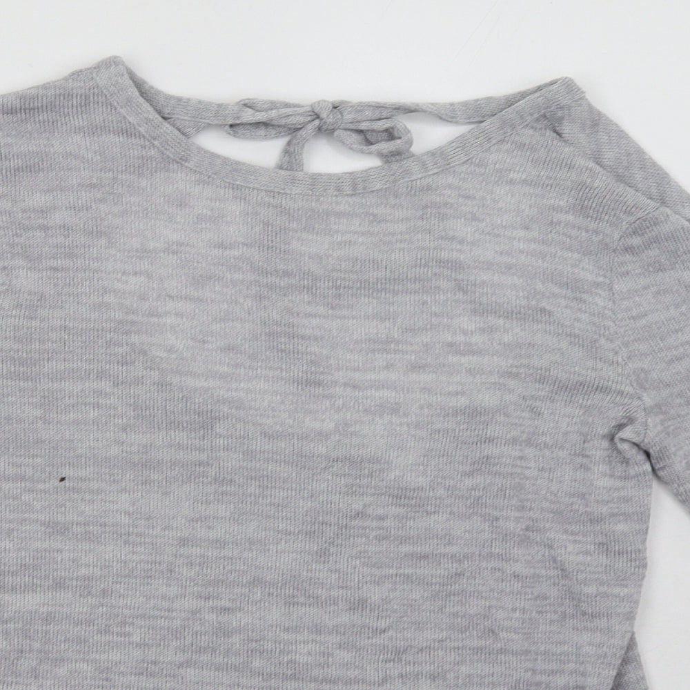 Womens UK Size S H&M Grey Pullover Sweatshirt