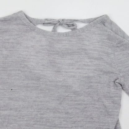 Womens UK Size S H&M Grey Pullover Sweatshirt