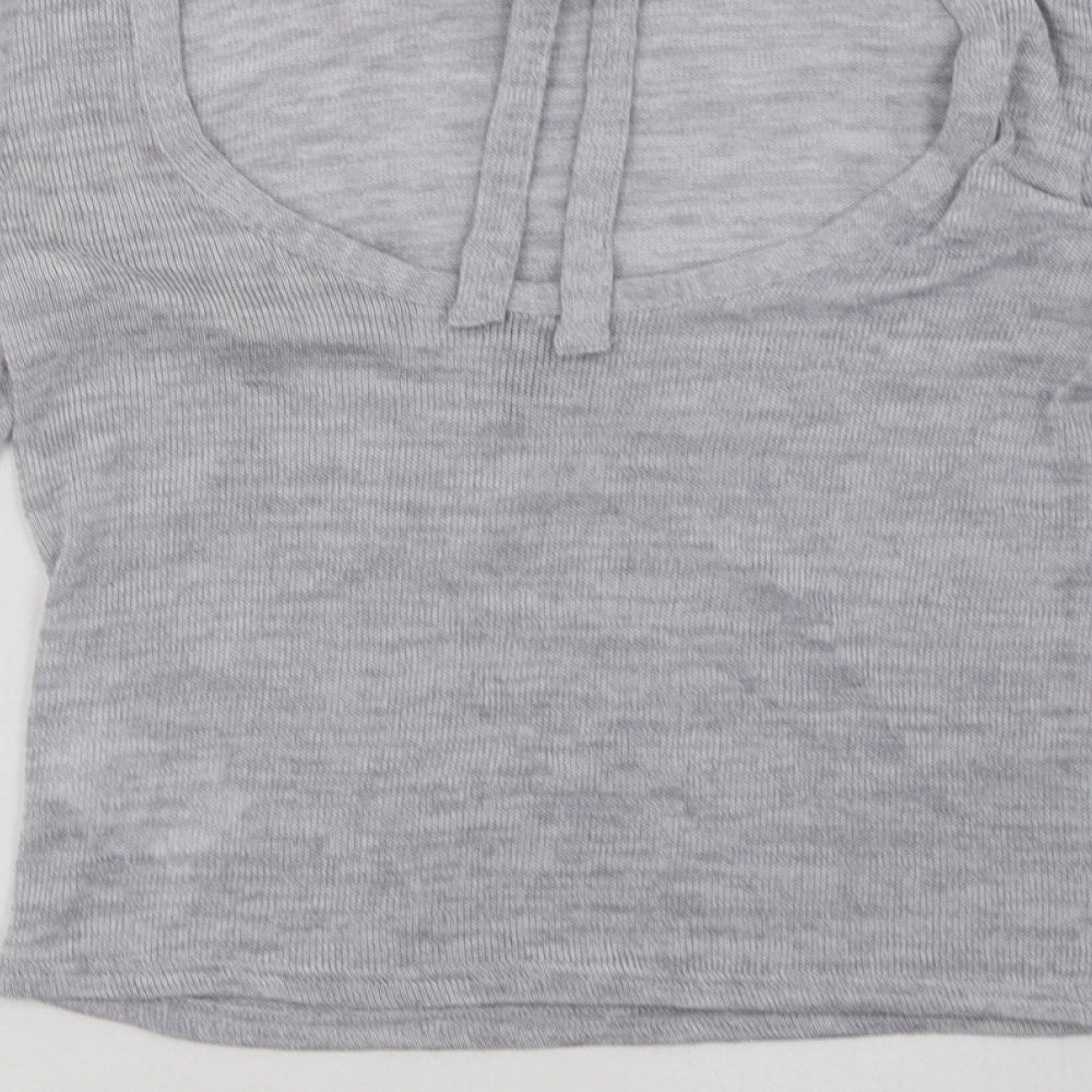 Womens UK Size S H&M Grey Pullover Sweatshirt