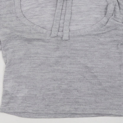 Womens UK Size S H&M Grey Pullover Sweatshirt