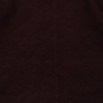 F&F Womens Red Crew Neck  Acrylic Cardigan Jumper Size S