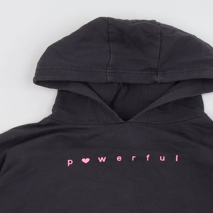 George Girls Grey  Cotton Pullover Hoodie Size 9-10 Years  Pullover - powerful
