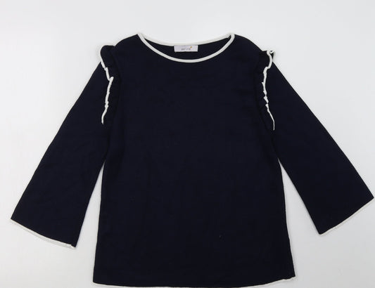 Womens UK Size 12 Marks and Spencer Blue Pullover Sweatshirt