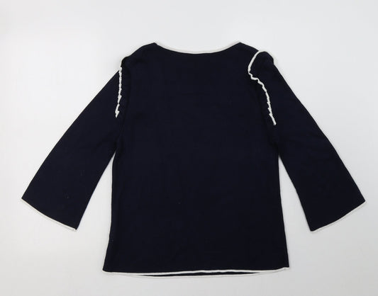 Womens UK Size 12 Marks and Spencer Blue Pullover Sweatshirt