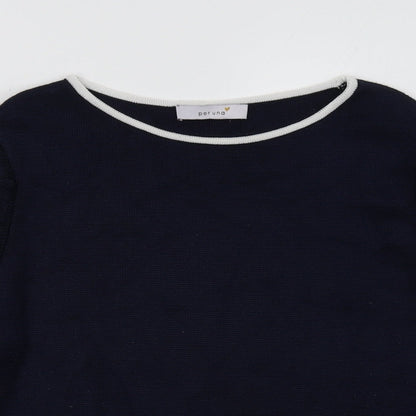 Womens UK Size 12 Marks and Spencer Blue Pullover Sweatshirt