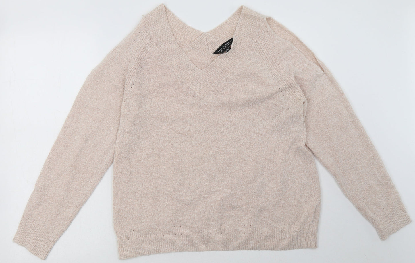 Dorothy Perkins Womens Pink  Acrylic Pullover Sweatshirt Size 14  Pullover