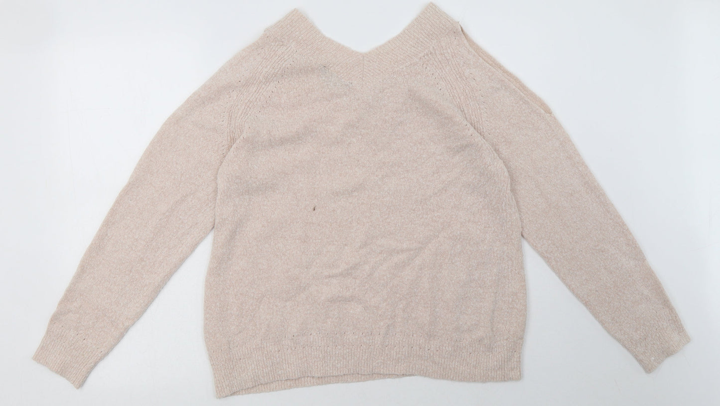 Dorothy Perkins Womens Pink  Acrylic Pullover Sweatshirt Size 14  Pullover